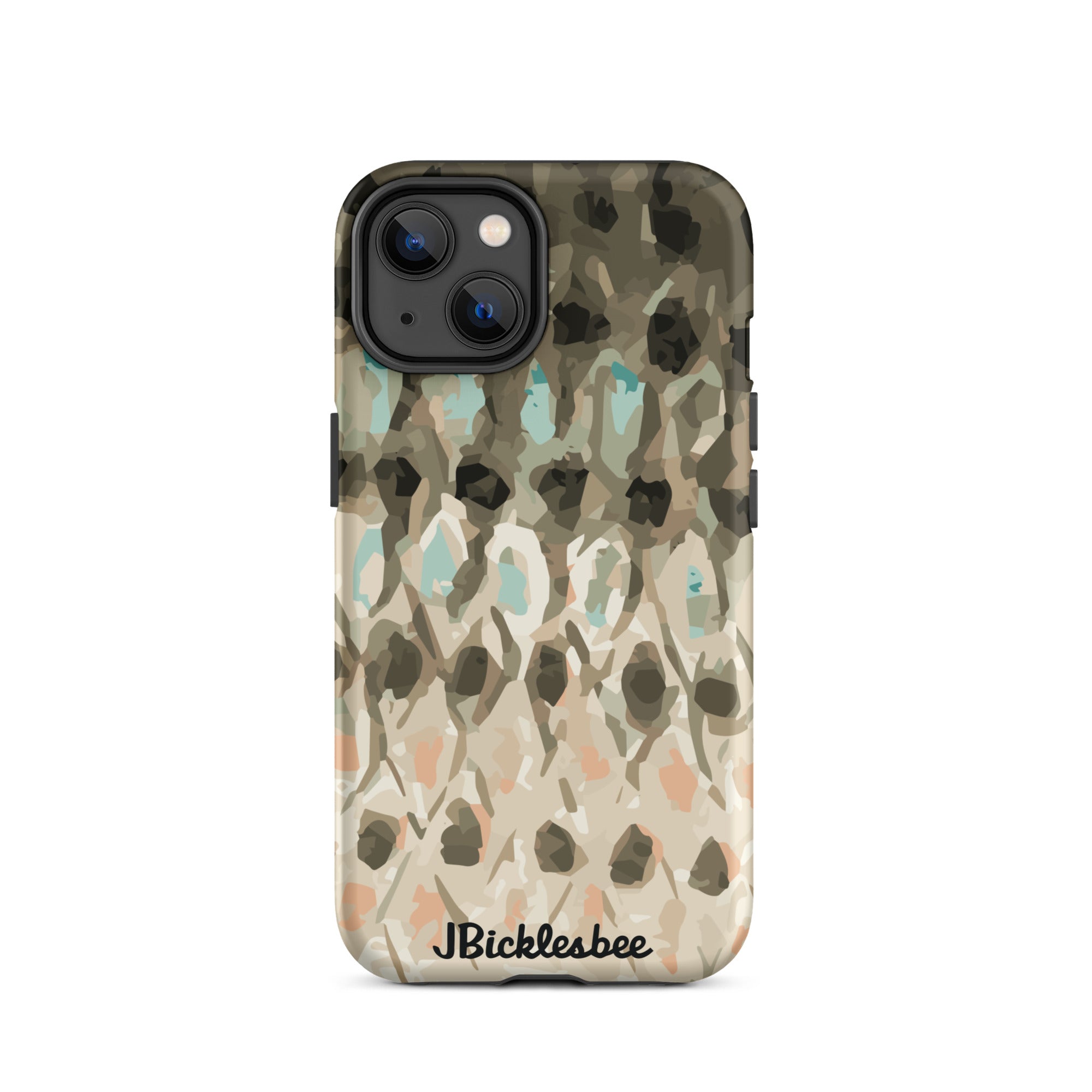 Striped Bass Rockfish Pattern iPhone 14 Matte Tough Case