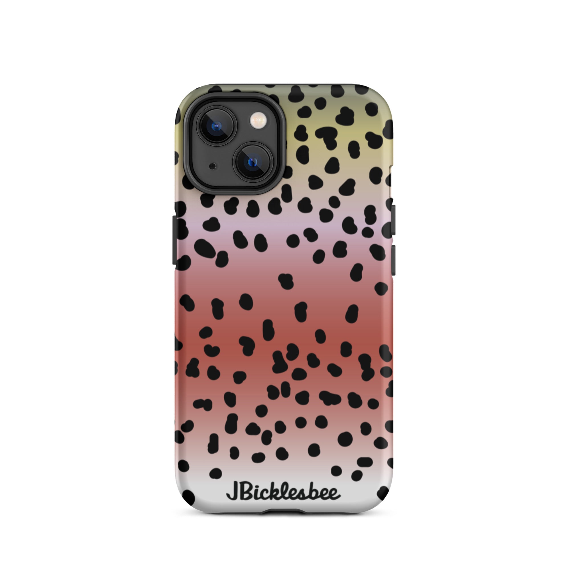 Rainbow Trout Pattern iPhone 14 Matte Tough Case