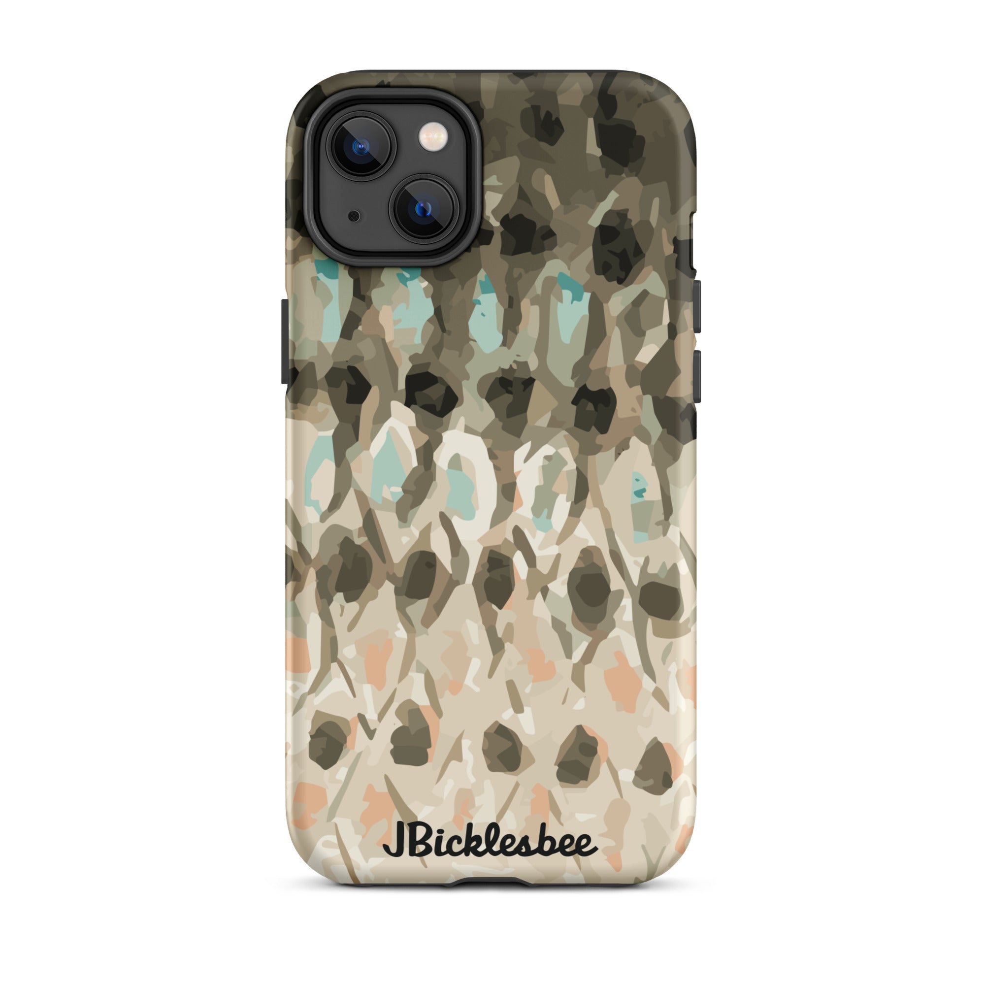 Striped Bass Rockfish Pattern iPhone 14 Plus Matte Tough Case