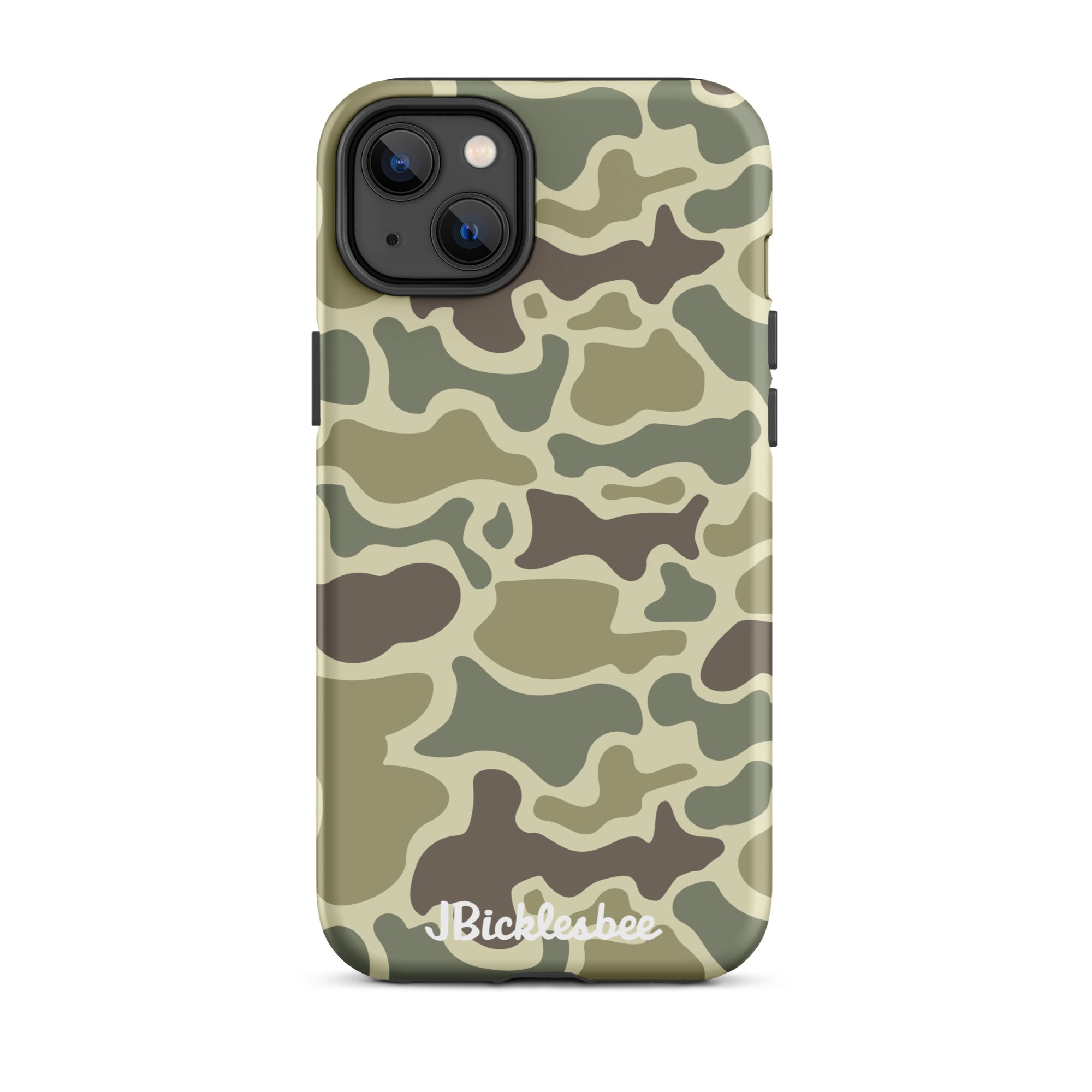 Retro Forest Duck Camo iPhone 14 Plus Matte Tough Case