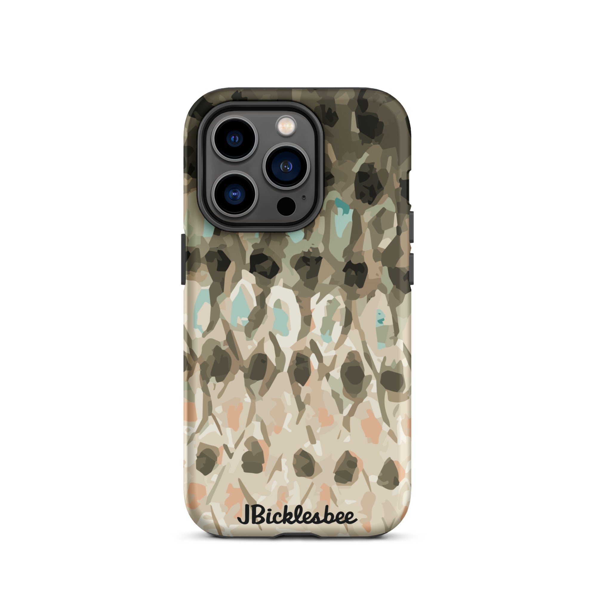 Striped Bass Rockfish Pattern iPhone 14 Pro Matte Tough Case