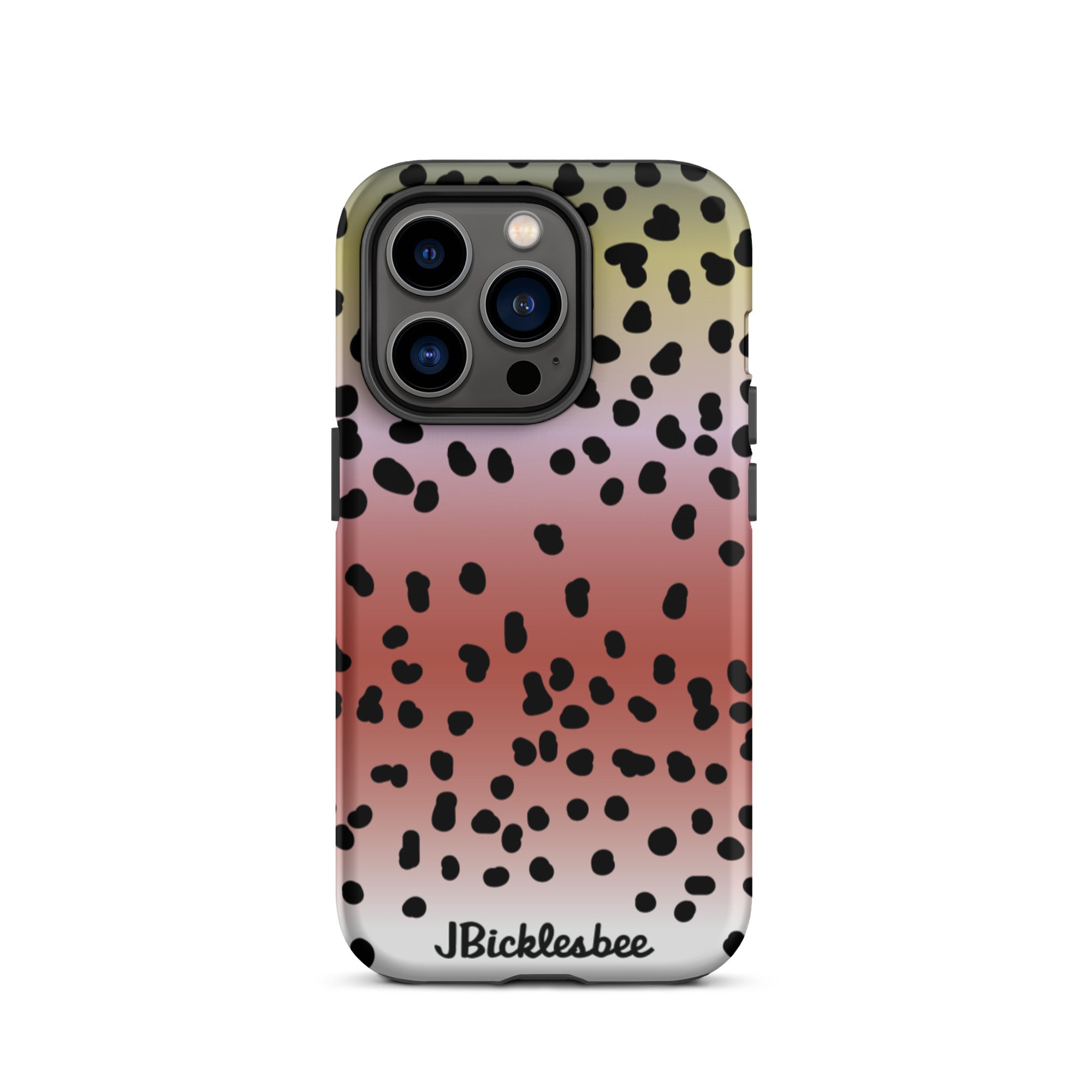 Rainbow Trout Pattern iPhone 14 Pro Matte Tough Case