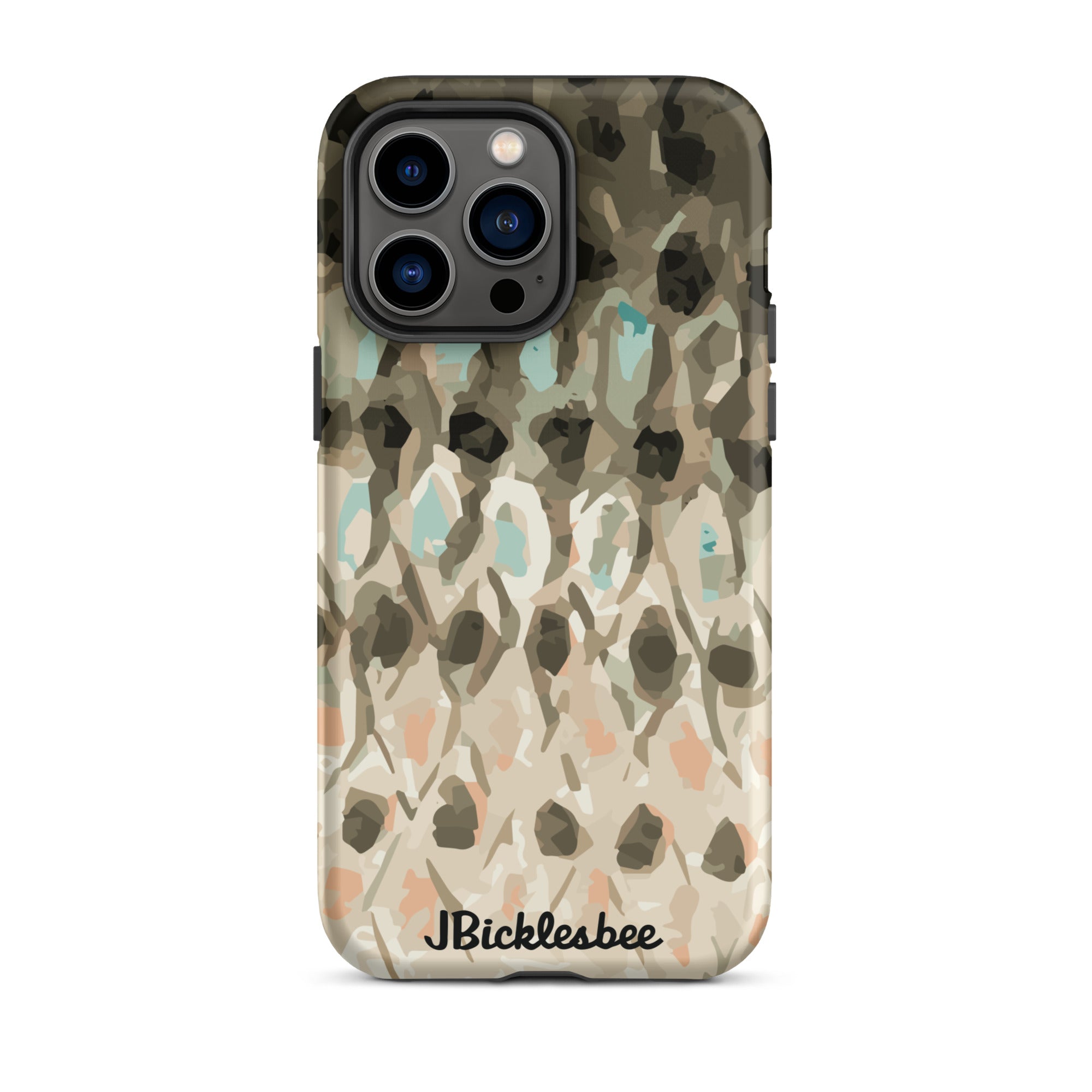 Striped Bass Rockfish Pattern iPhone 14 Pro Max Matte Tough Case