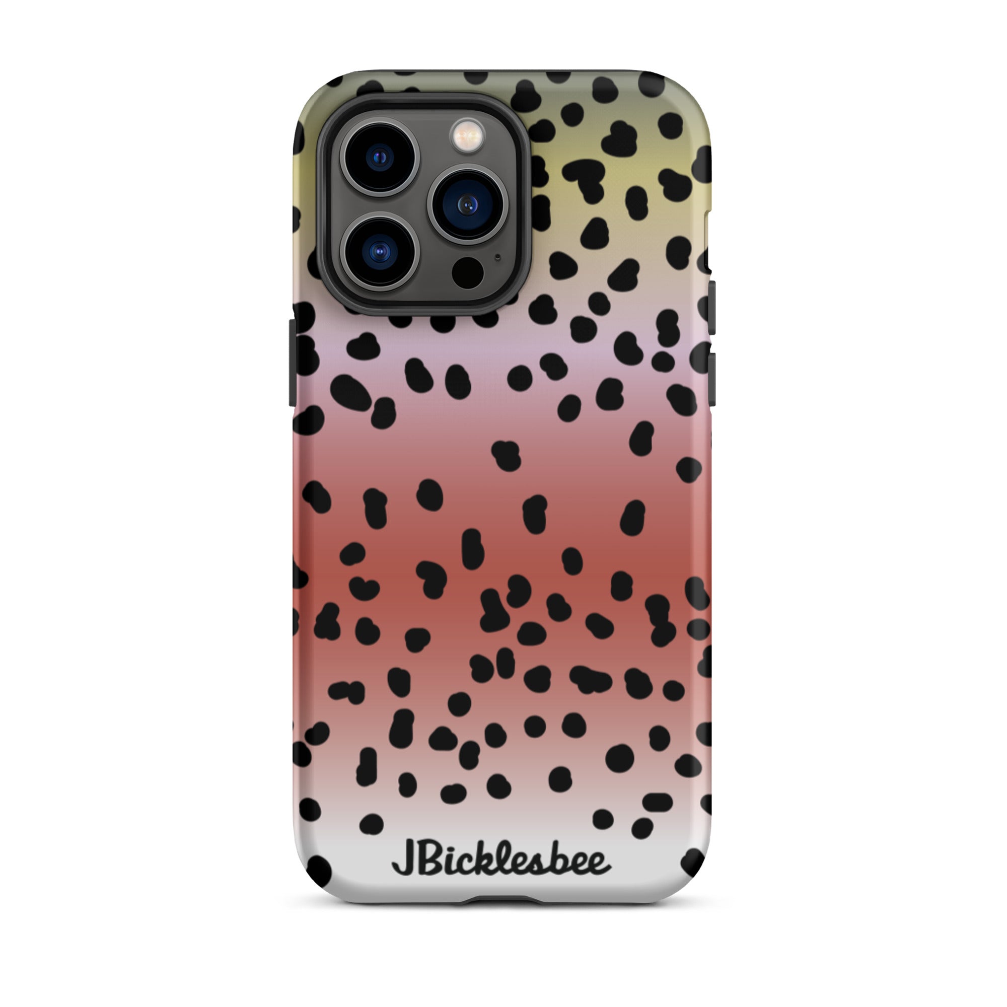 Rainbow Trout Pattern iPhone 14 Pro Max Matte Tough Case