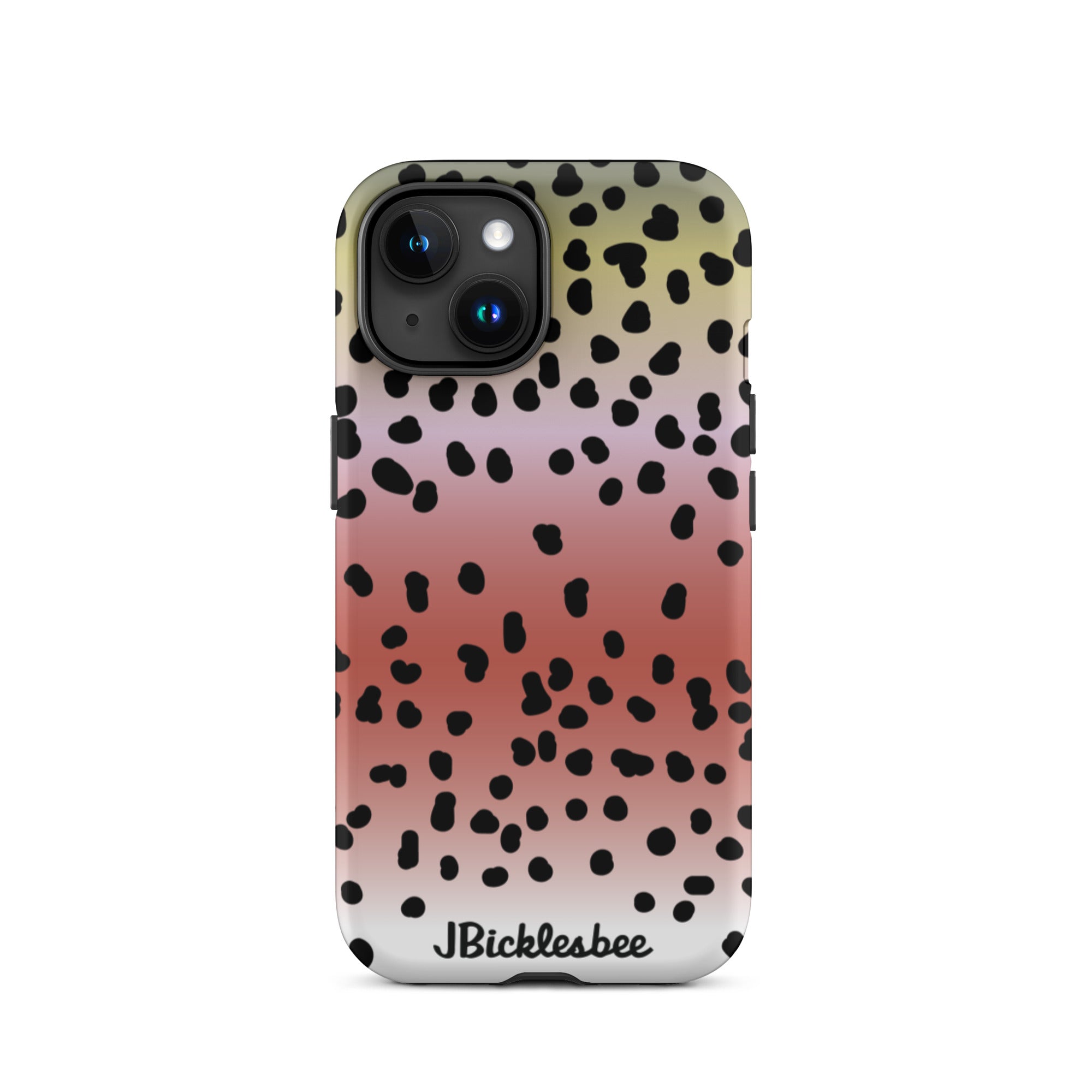 Rainbow Trout Pattern iPhone 15 Matte Tough Case