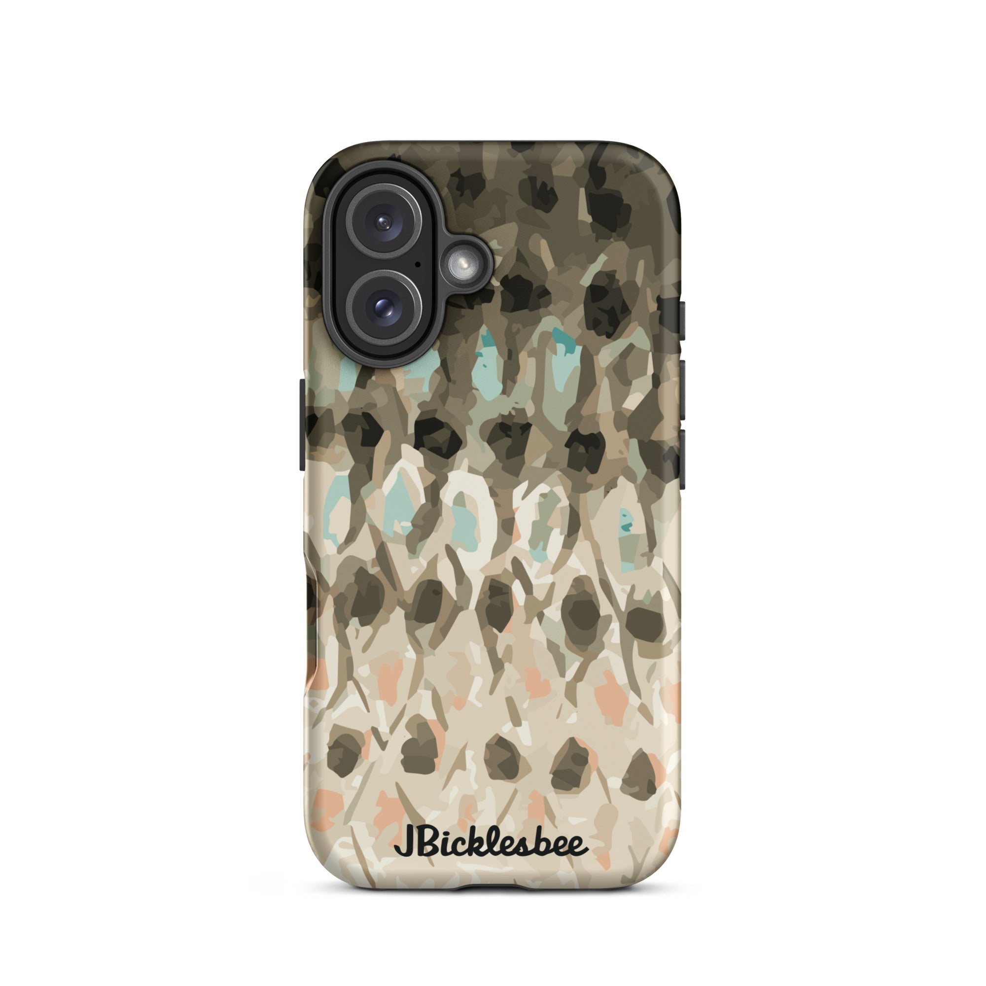 Striped Bass Rockfish Pattern iPhone 16 Tough Case