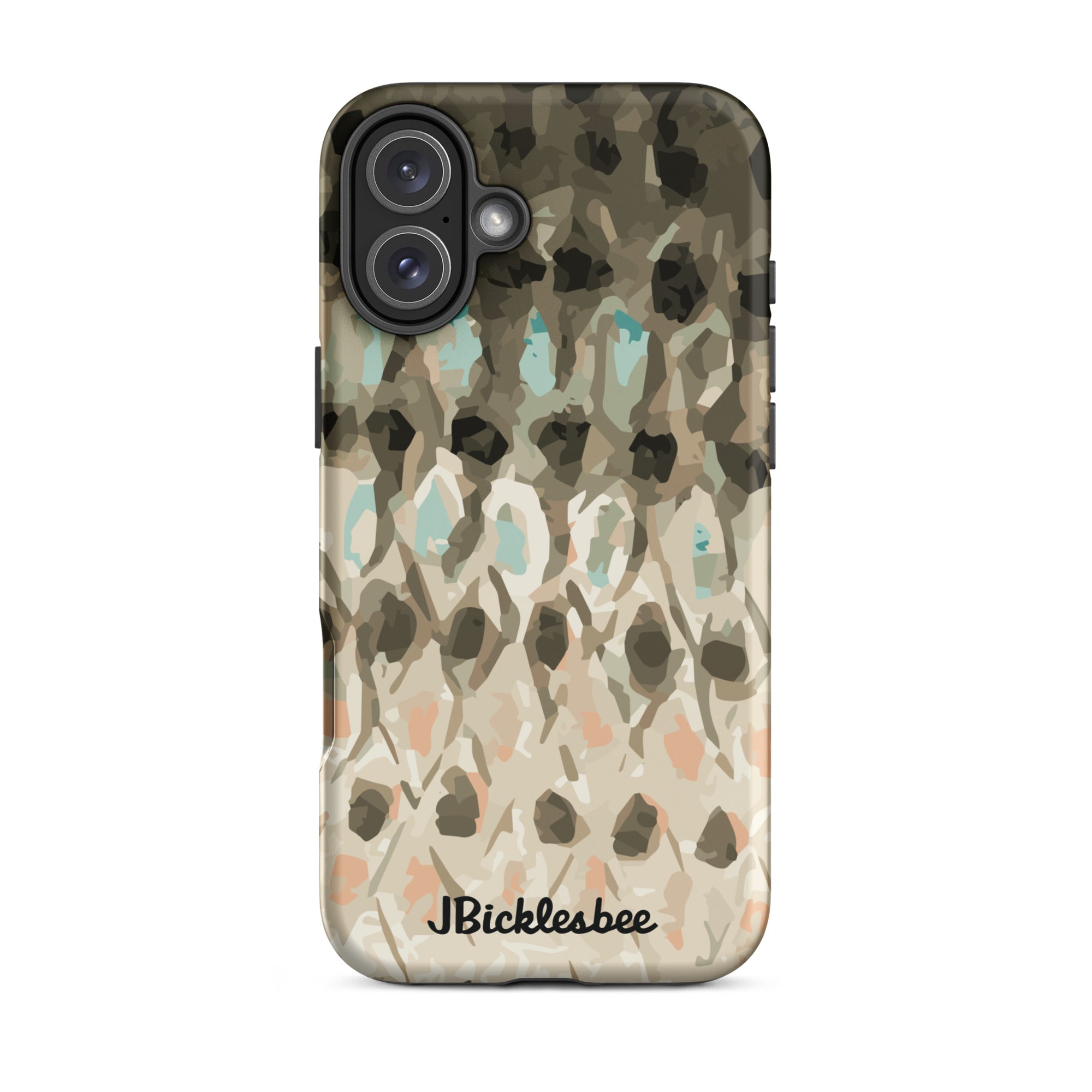 Striped Bass Rockfish Pattern iPhone 16 Plus Tough Case