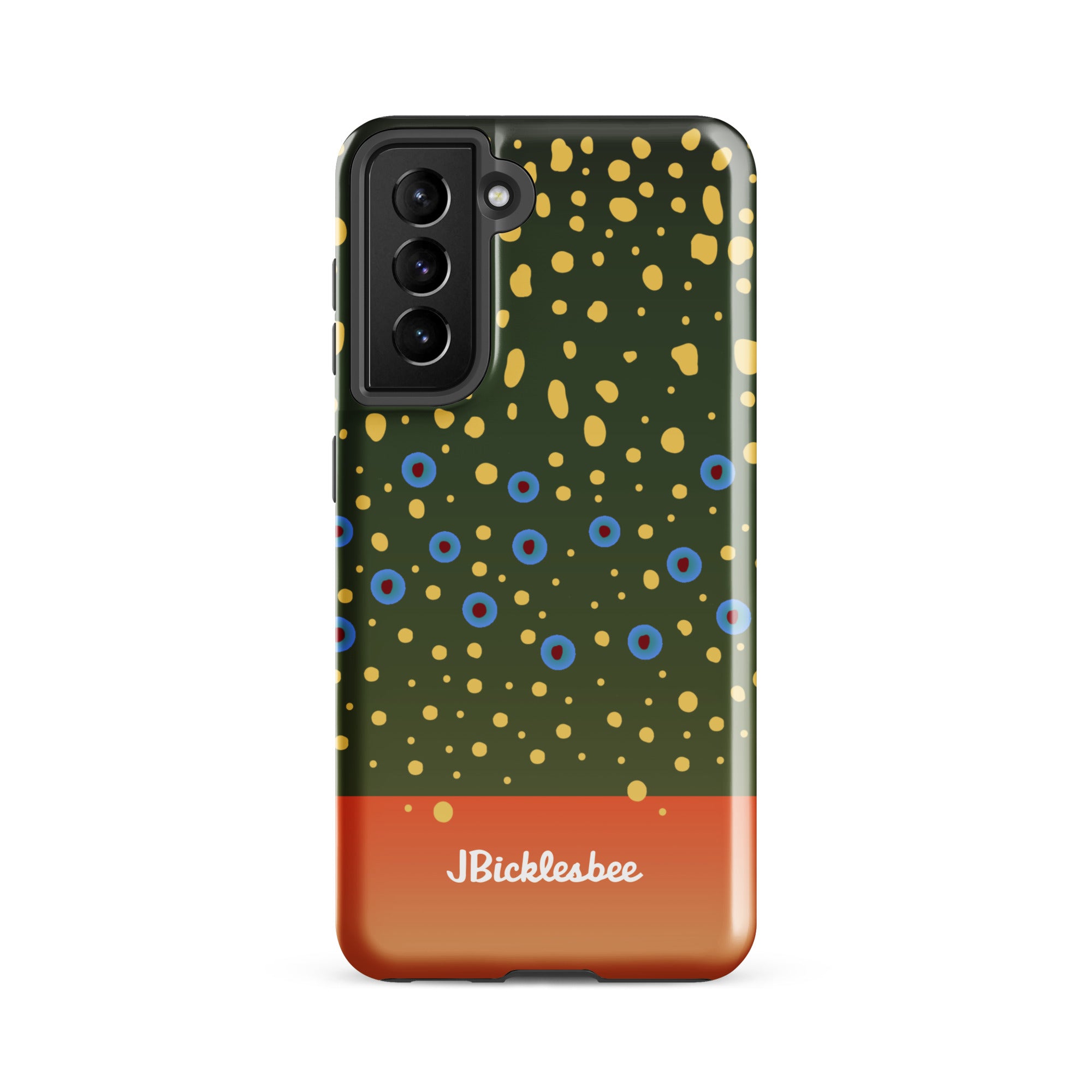 Brook Trout Pattern Samsung Tough Case Glossy / Samsung Galaxy S21 FE
