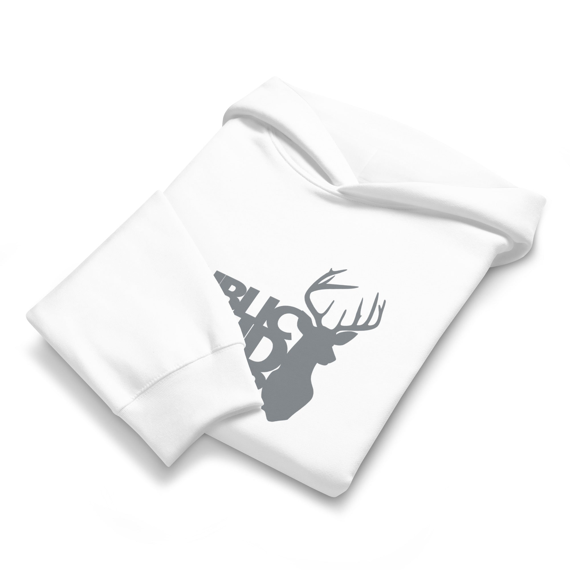 Public Land Owner Hoodie Arctic White folded
