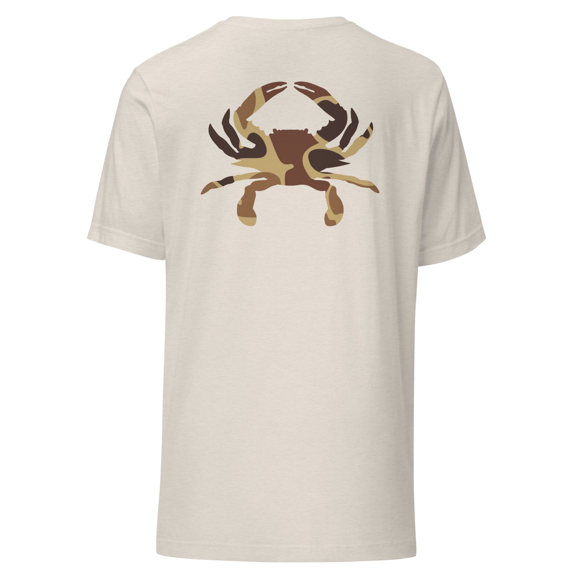 Vintage Duck Camo Crab T-shirt Heather Dust