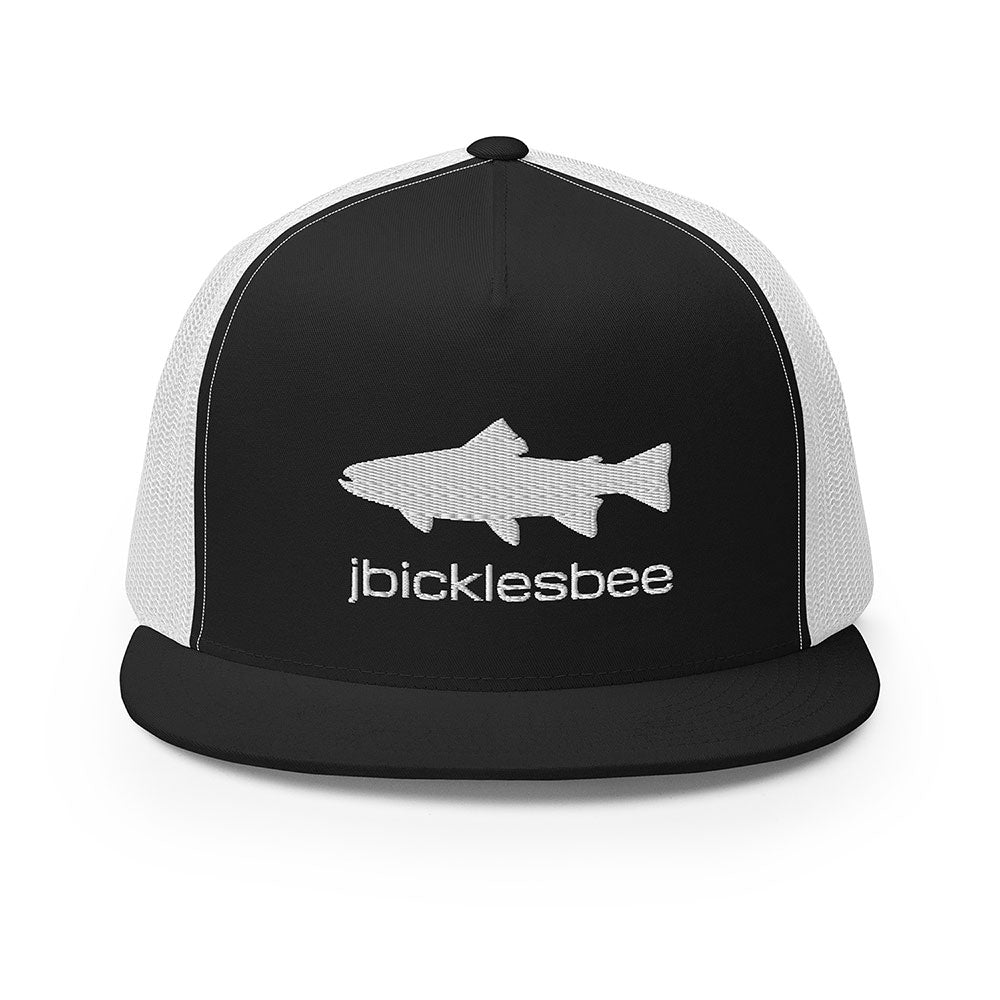 Mountain Trout Flat Brim Trucker Cap