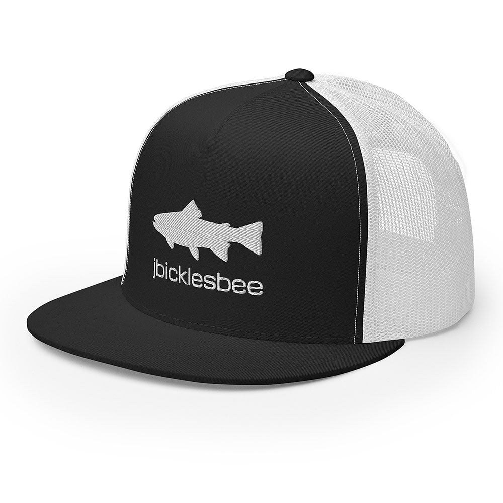 Mountain Trout Flat Brim Trucker Cap