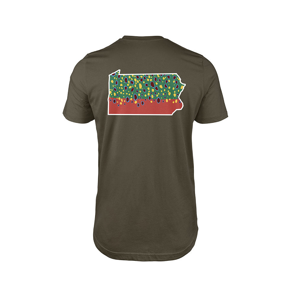 PA Outline Brook Trout T-Shirt