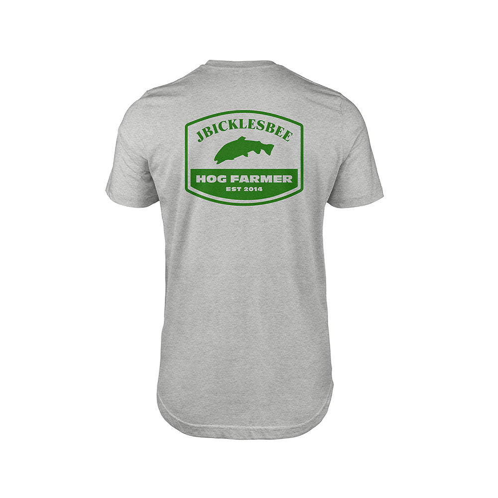 Retro Hog Farmer Trout Tee Fishing T-Shirt