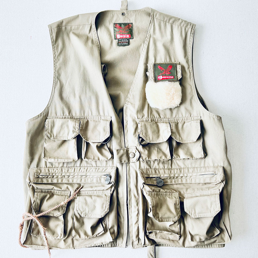 Garcia fishingvest ガルシア フィッシングベスト ビンテージ Vintage Garcia Fly Fishing Tackle Vest | JBicklesbee