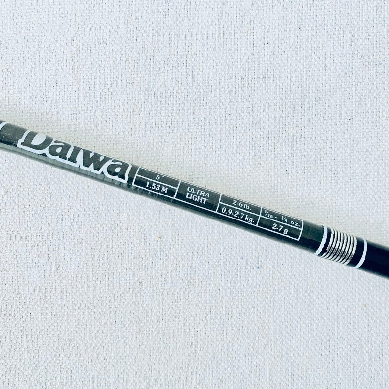 Vintage Daiwa 5’ Ultralight 1119BCG 2 Piece USA Made Spinning Rod