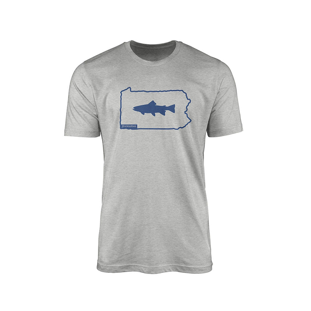 Keystone State Line Trout Fishing T-Shirt