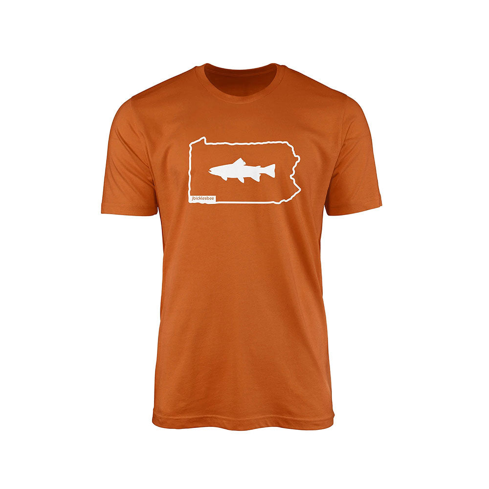 Keystone State Line Trout Fishing T-Shirt