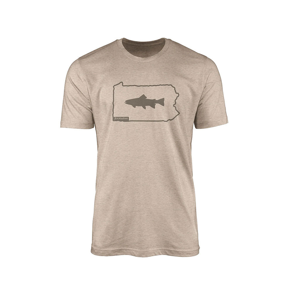 Keystone State Line Trout Fishing T-Shirt