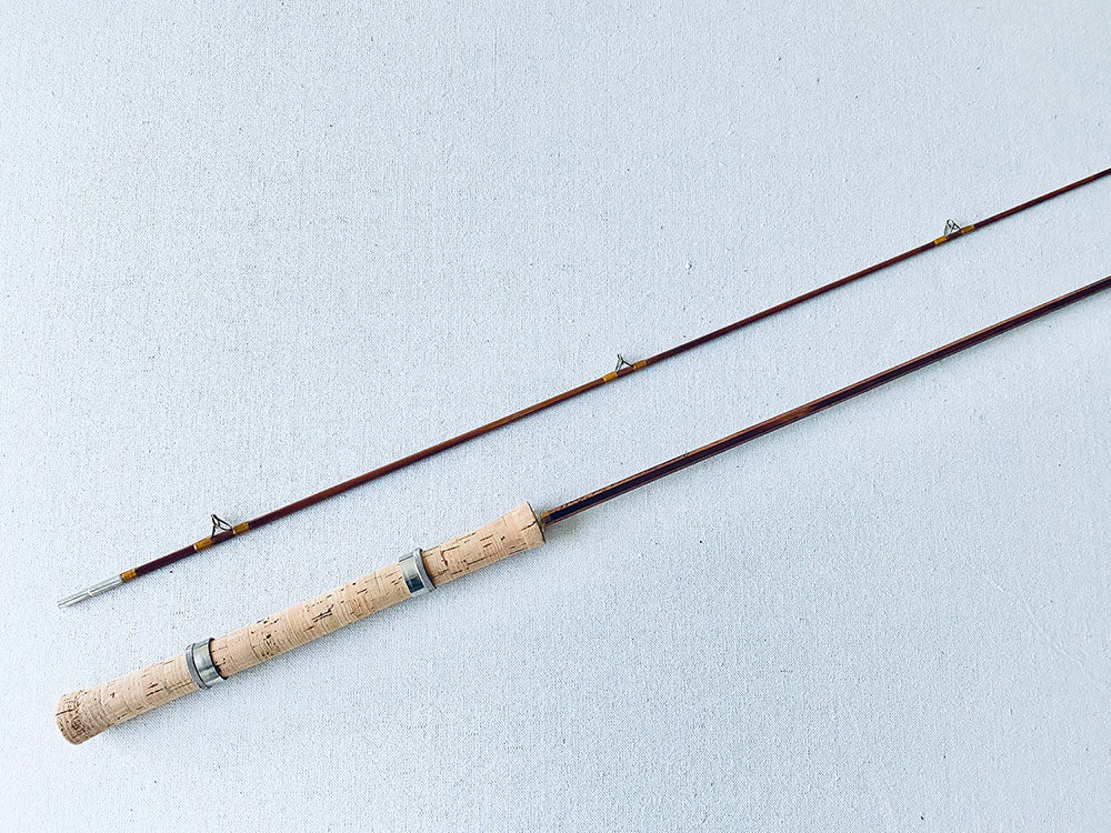 antique split bamboo fly fishing rod Vintage 7' Airex Light Action Bamboo Spinning Rod (USA Made)