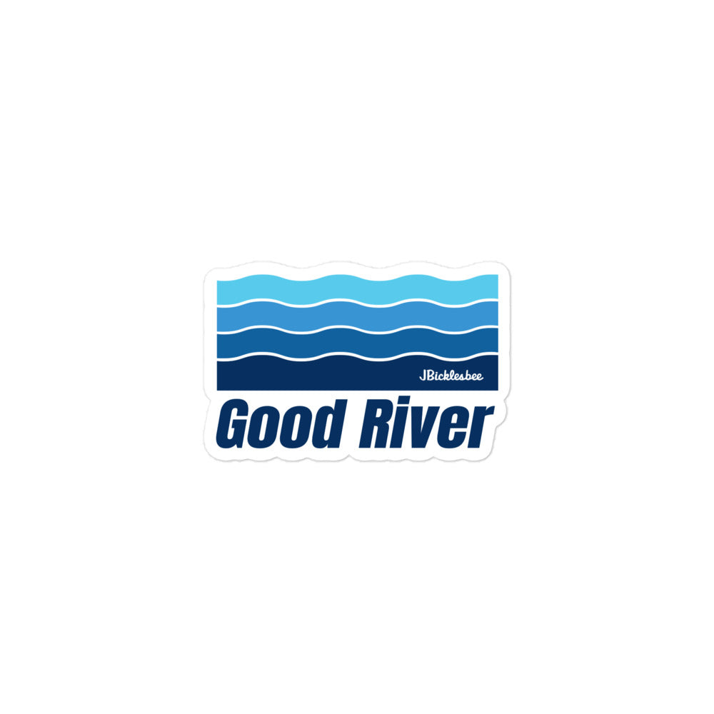 Good River Waves Sticker